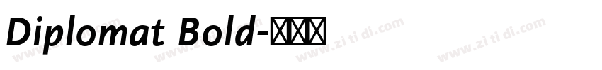 Diplomat Bold字体转换